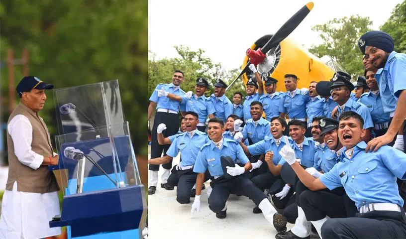 Hyderabad: Adapt to changing warfare, Rajnath tells newly commissioned IAF officers