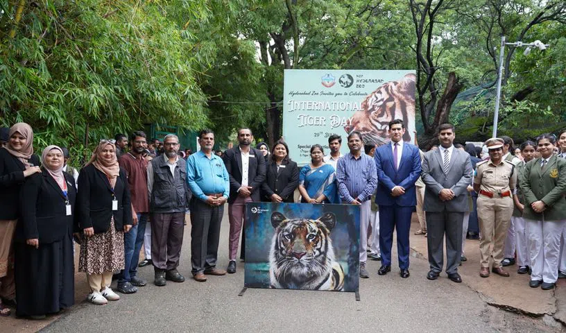 World Tiger Day celebrated at Nehru Zoological Park